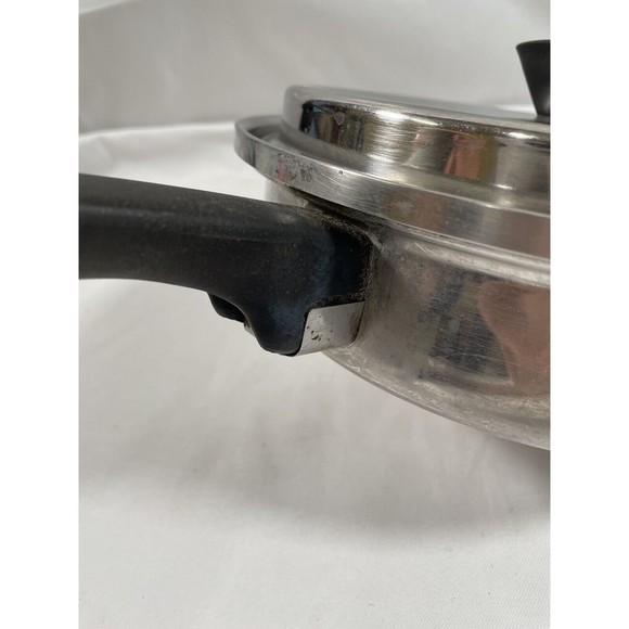 Vintage Prudential Ware 9" Stainless Steel skillet / saute Pan with lid - Picture 8 of 8